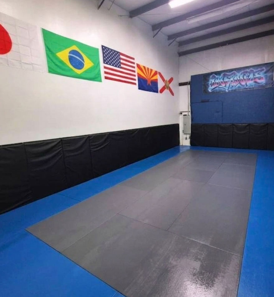 Another view of the training mats at Infinite BJJ and MMA